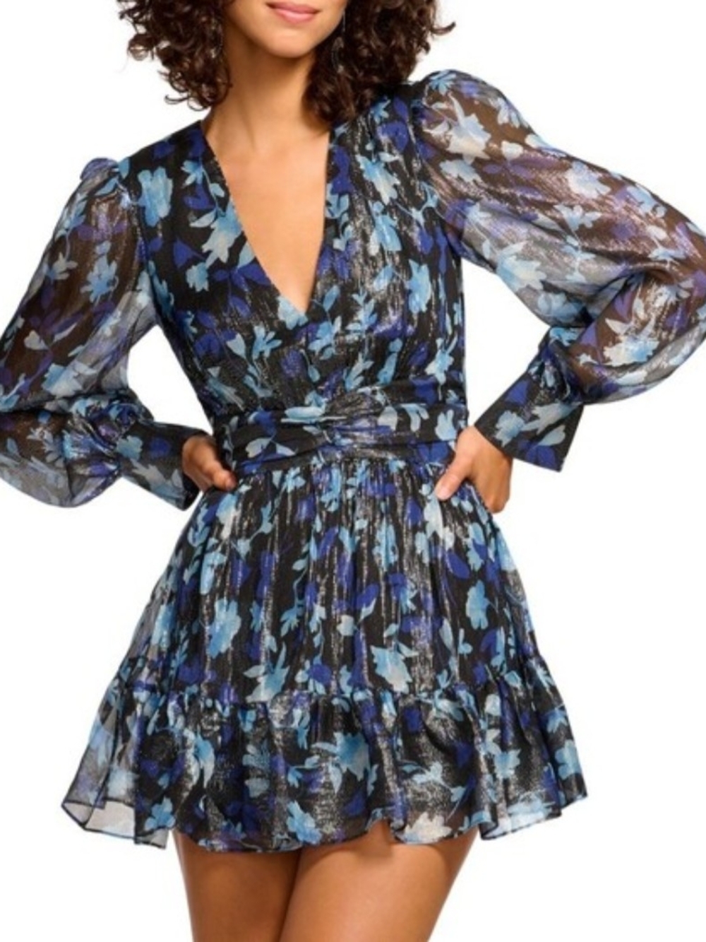 Ramy Brook Blue Lizbeth Dress